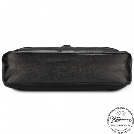 Кожаный портфель "Руби" (чёрный)